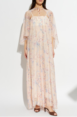 forte_forte Two-piece dress with floral motif