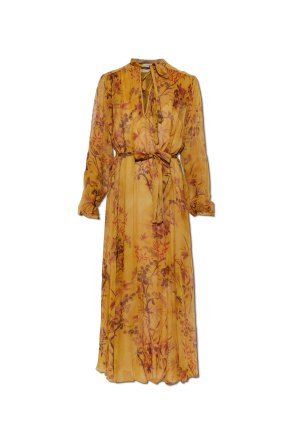 Dress with a botanical motif
