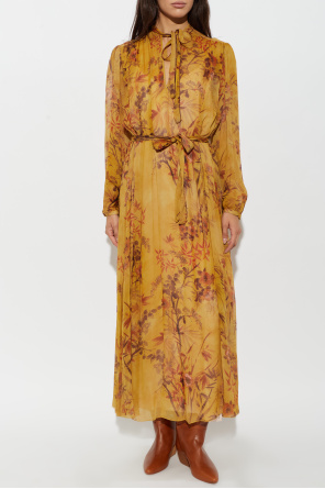 forte_forte Dress with a botanical motif