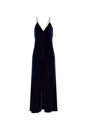 Velvet strap dress