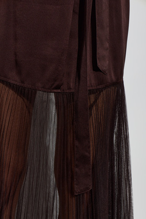 forte_forte Vestido de seda con cinturón