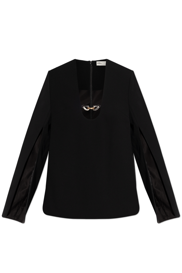 Tory Burch Long sleeve top with slit