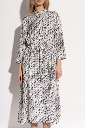 Tory Burch Vestido con cintura ajustable con cordón.