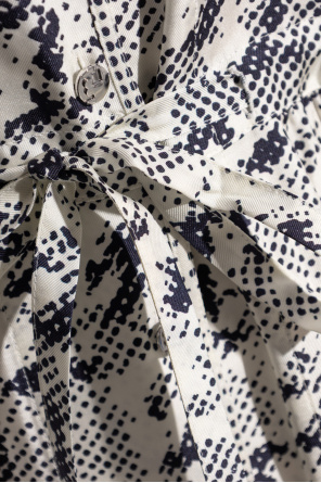 Tory Burch Vestido con cintura ajustable con cordón.