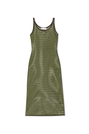 Transparent dress with spaghetti straps