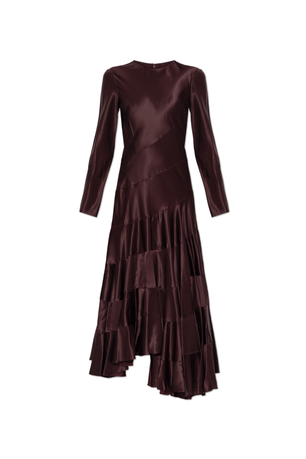 Dress with an asymmetrical hem od Tory Burch