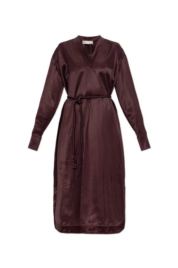 Satin dress with decorative cord od Tory Burch