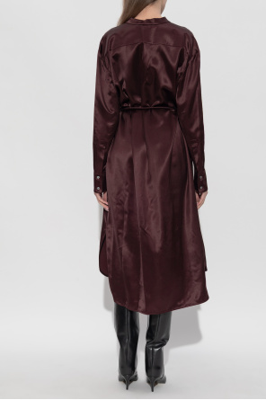 Tory Burch Vestido satinado con cordón decorativo