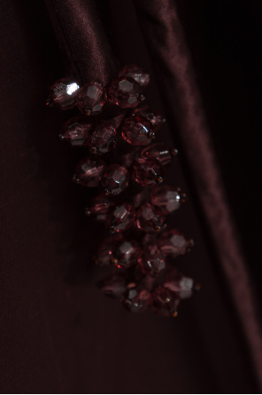 Tory Burch Vestido satinado con cordón decorativo