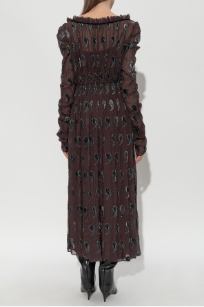 Tory Burch Vestido con diseño aterciopelado