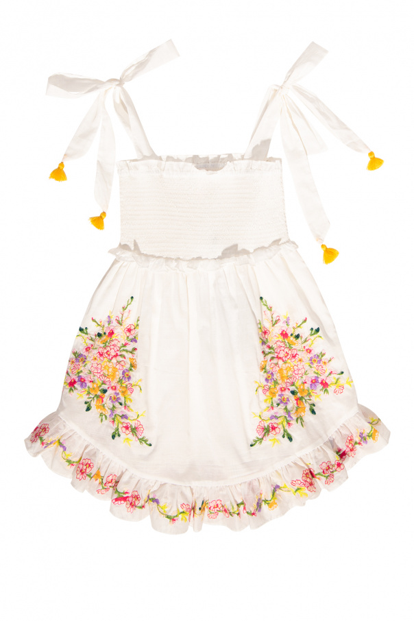 Zimmermann Kids Dress with floral motif