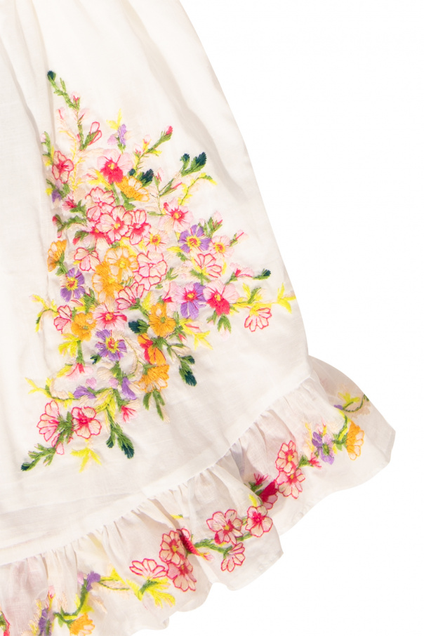 Zimmermann Kids Dress with floral motif