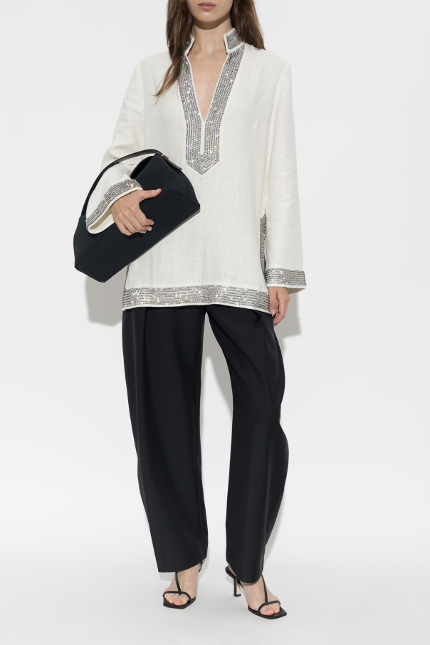 Tory Burch Tunic with shimmering crystals