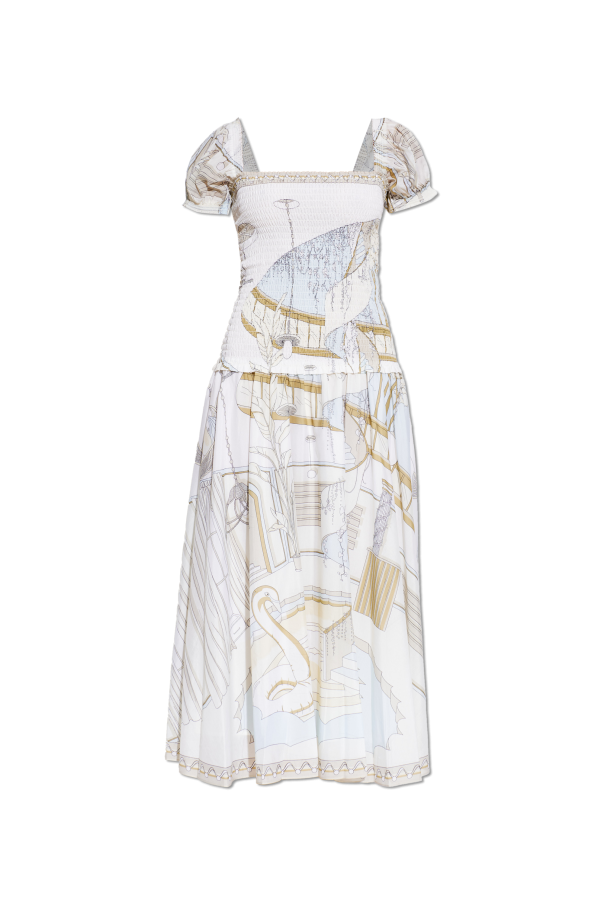 Dress with puff sleeves od Tory Burch