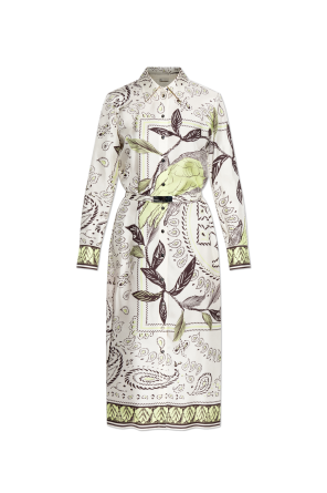 Silk dress with print