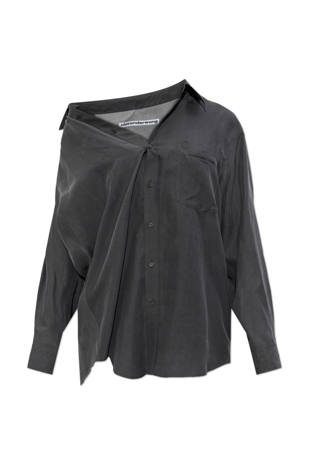 Silk shirt with logo od Alexander Wang