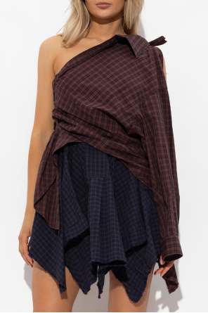 Alexander Wang Vestido con hombro descubierto