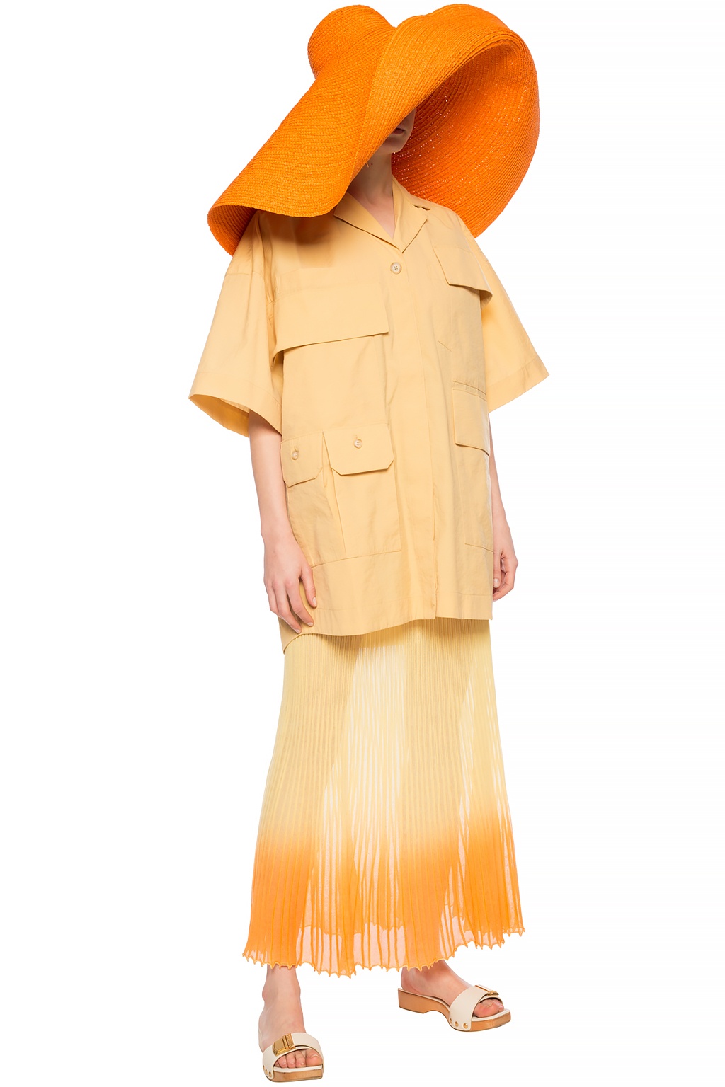 Jacquemus 'vallow' Oversize Shirt In Yellow