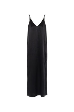 Jedwabna sukienka na ramiączkach