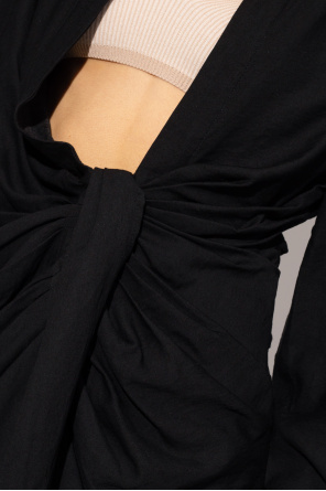 Jacquemus Asymmetrical reflective dress