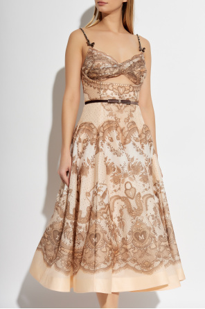 Zimmermann Dress with velvet belt and shimmering appliqués