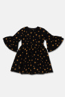 logo-patch zip-up shirt dress
