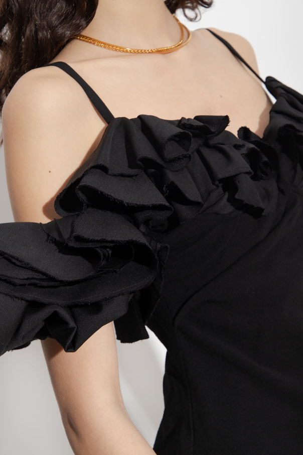 Buy LOUIS VUITTON Pre-owned Gathered Bodice Gown - Black At 9% Off