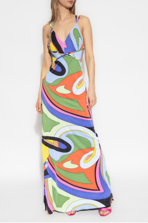 Moschino Patterned slip dress