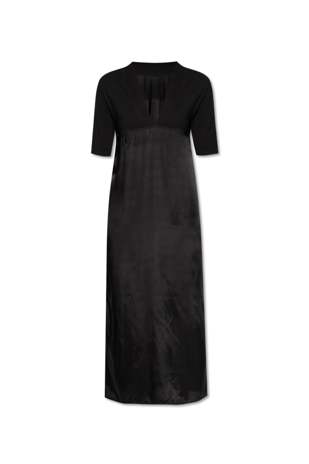 Dress in contrasting fabrics od Dries Van Noten