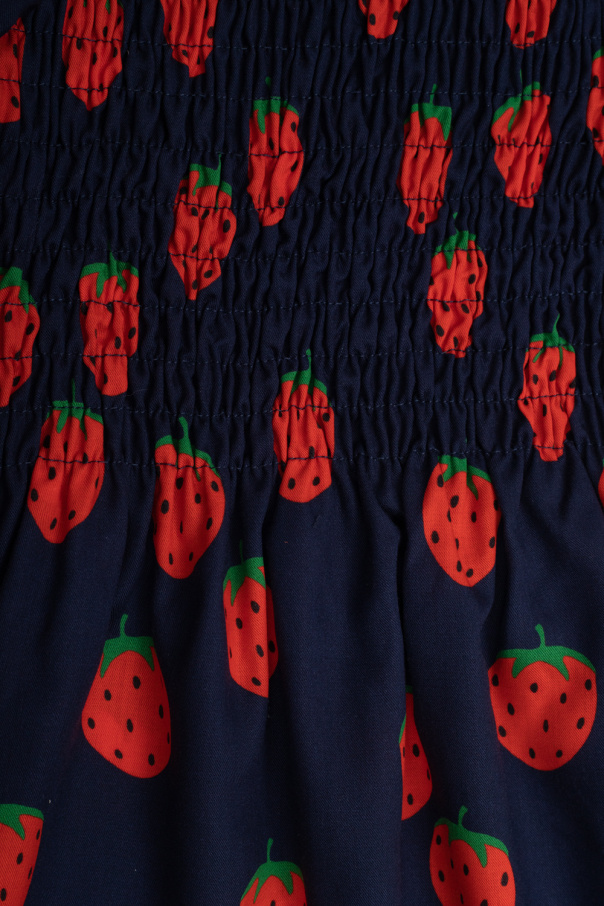 Mini Rodini Dress with motif of strawberries