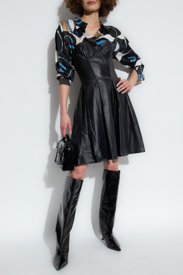 Munthe ‘Lambert’ leather dress