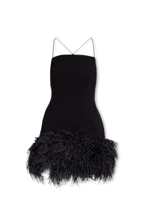 ‘Fujiko’ dress with feathers