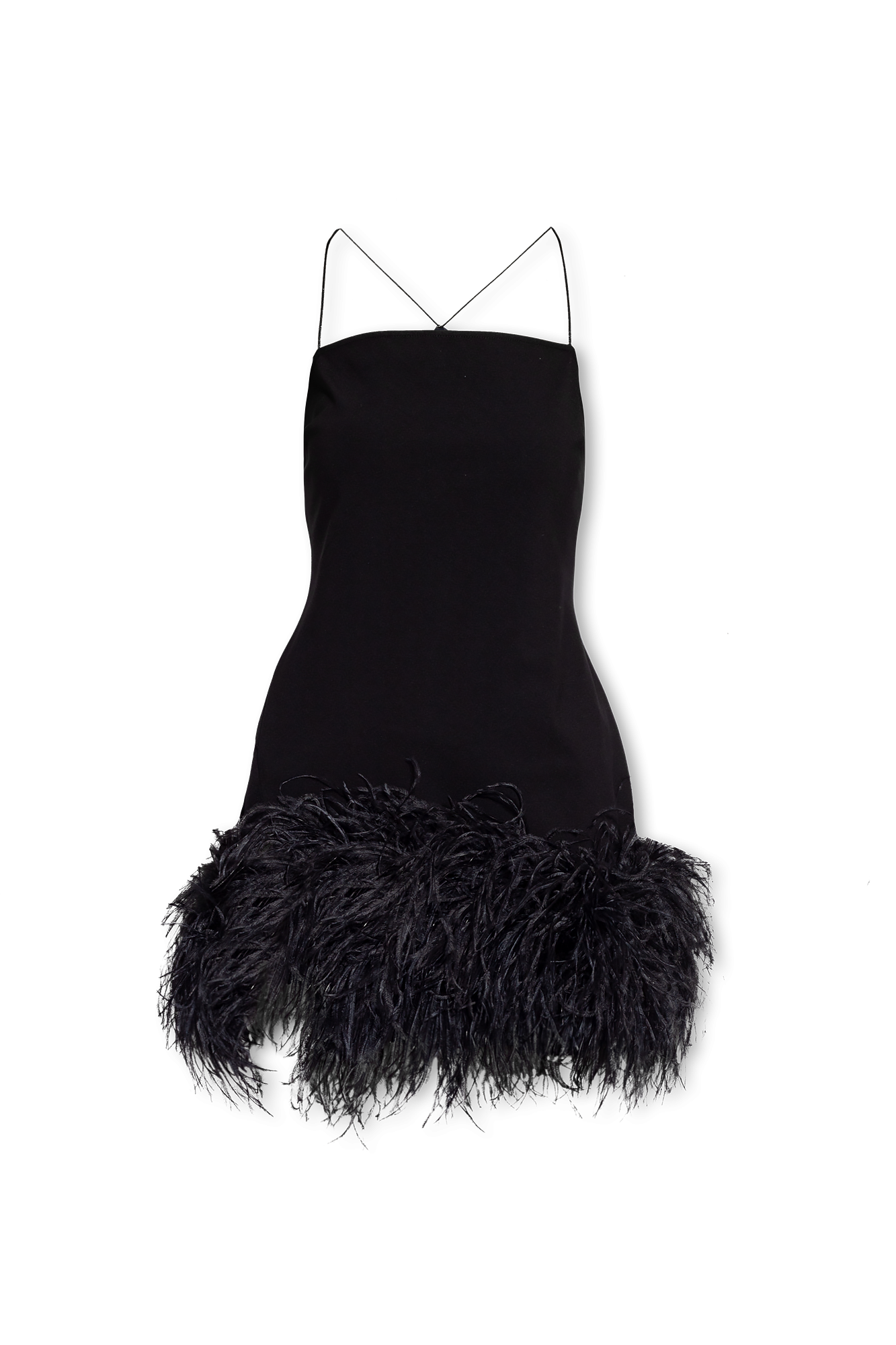 The Attico ‘Fujiko’ dress with feathers