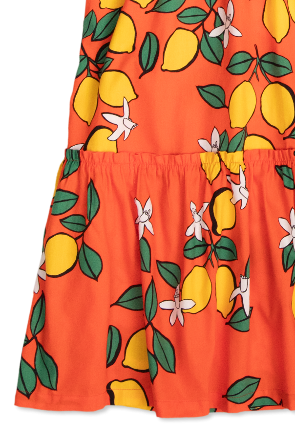 Mini Rodini Dress with motif of fruits