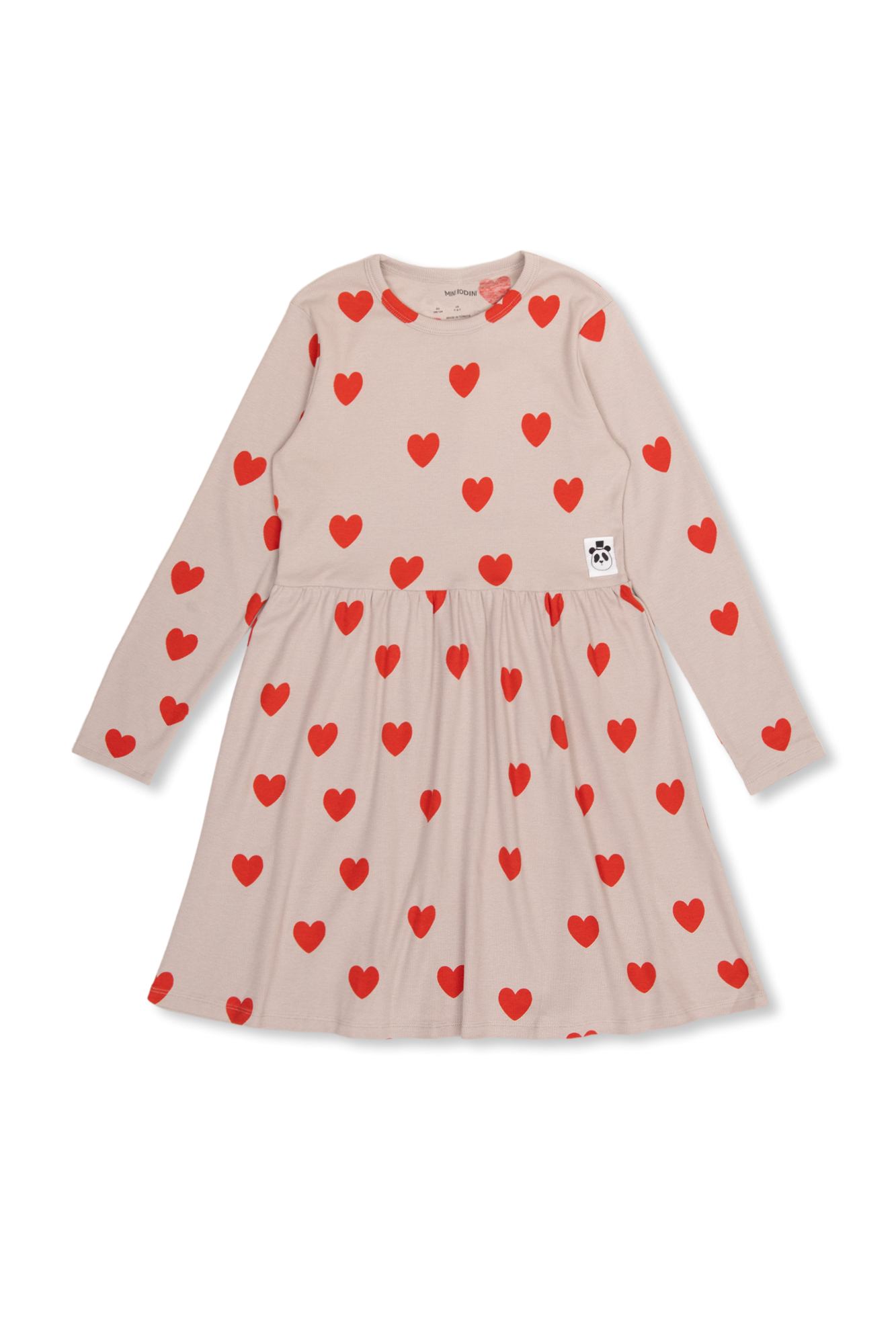 Mini Rodini Dress with heart motif