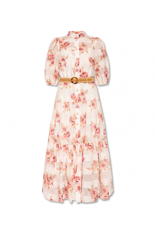 Zimmermann Floral-printed Waist dress