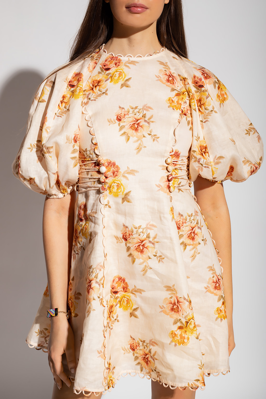 Zimmermann Spot Fit And Flare Dress