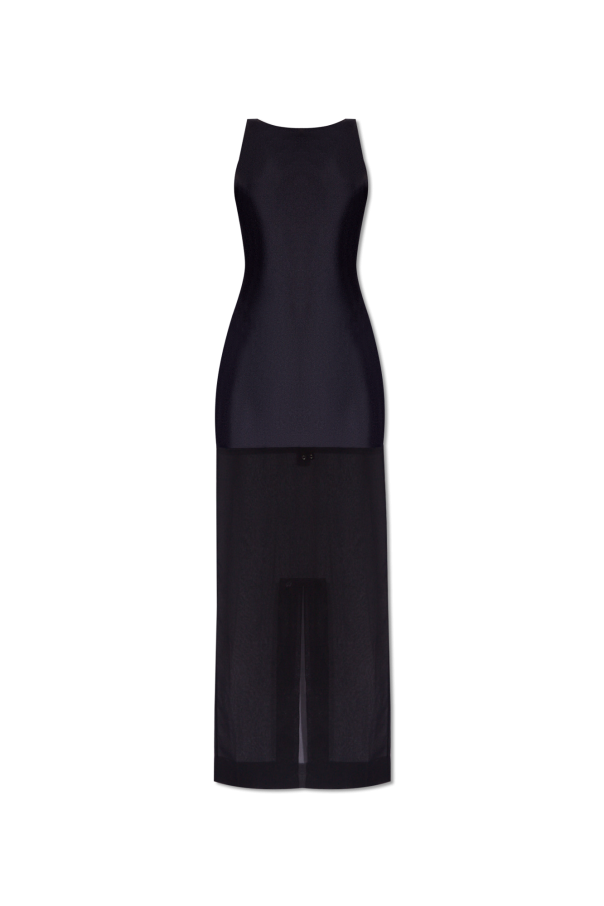 Jacquemus Sukienka z łączonych materiałów ‘Banista’