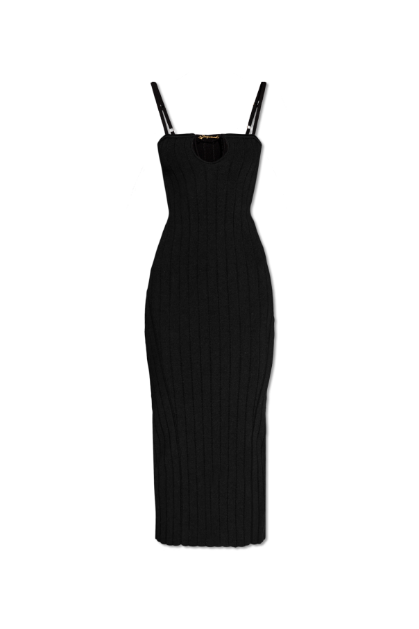 Jacquemus Prążkowana sukienka na ramiączkach ‘Sierra’