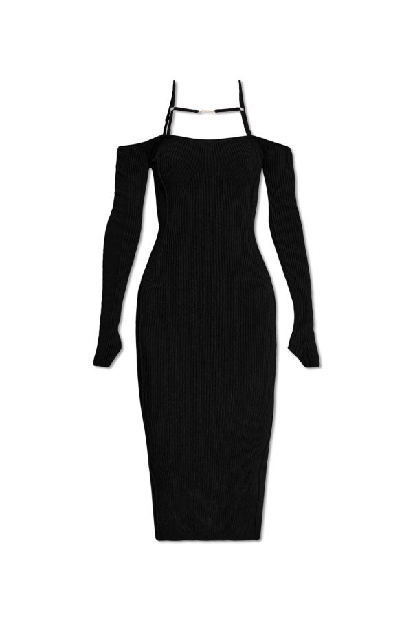 Jacquemus Prążkowana sukienka ‘Sierra’