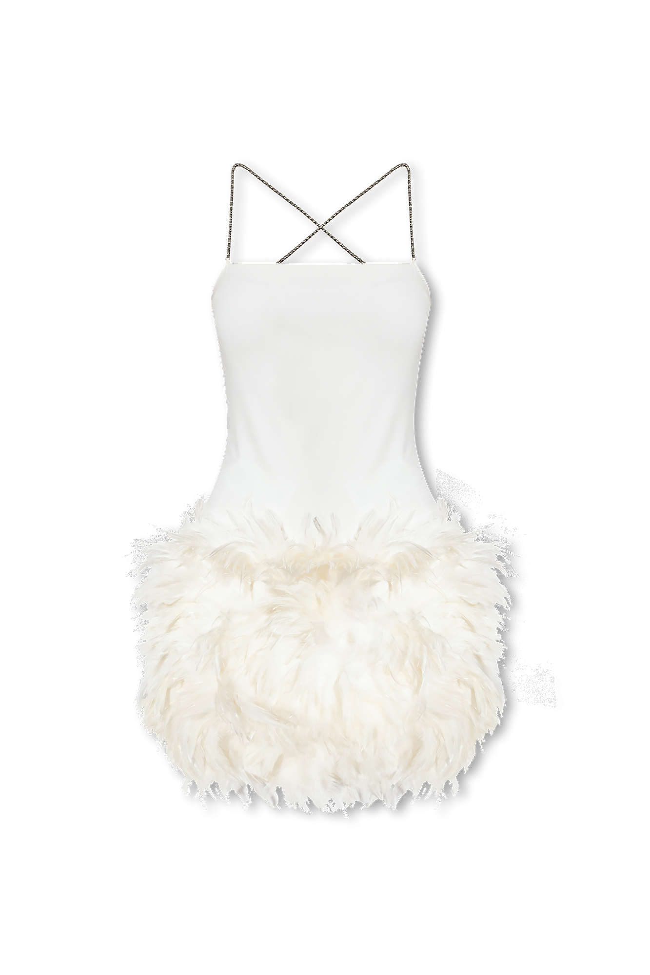 The Attico Dress with feathers