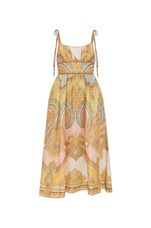 Patterned spaghetti strap dress