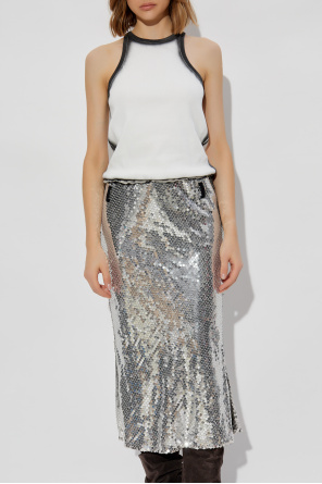 The Attico Kleid mit Paillettenrock