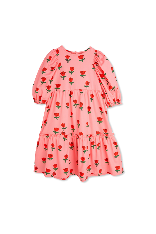Mini Rodini Cotton dress with floral pattern