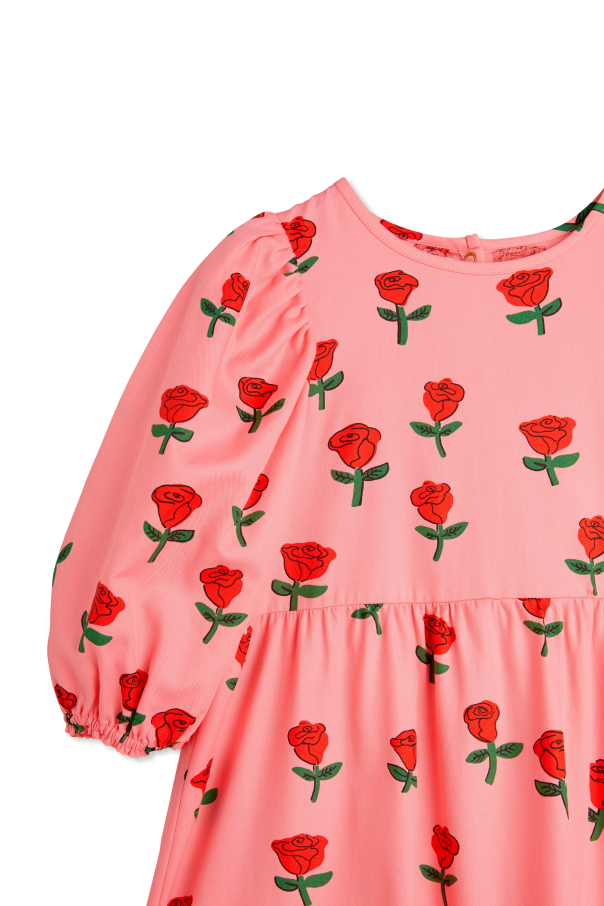 Mini Rodini Cotton dress with floral pattern