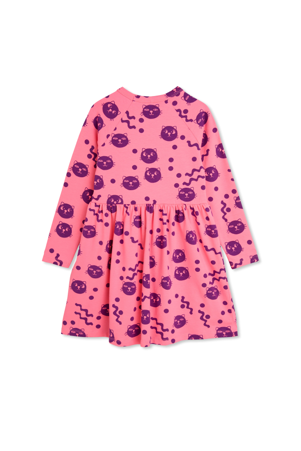 Mini Rodini Dress with cat motif