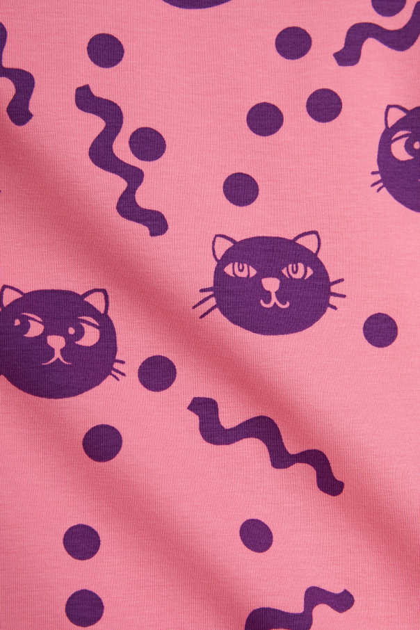 Mini Rodini Dress with cat motif