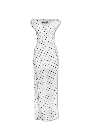 Polka dot patterned dress