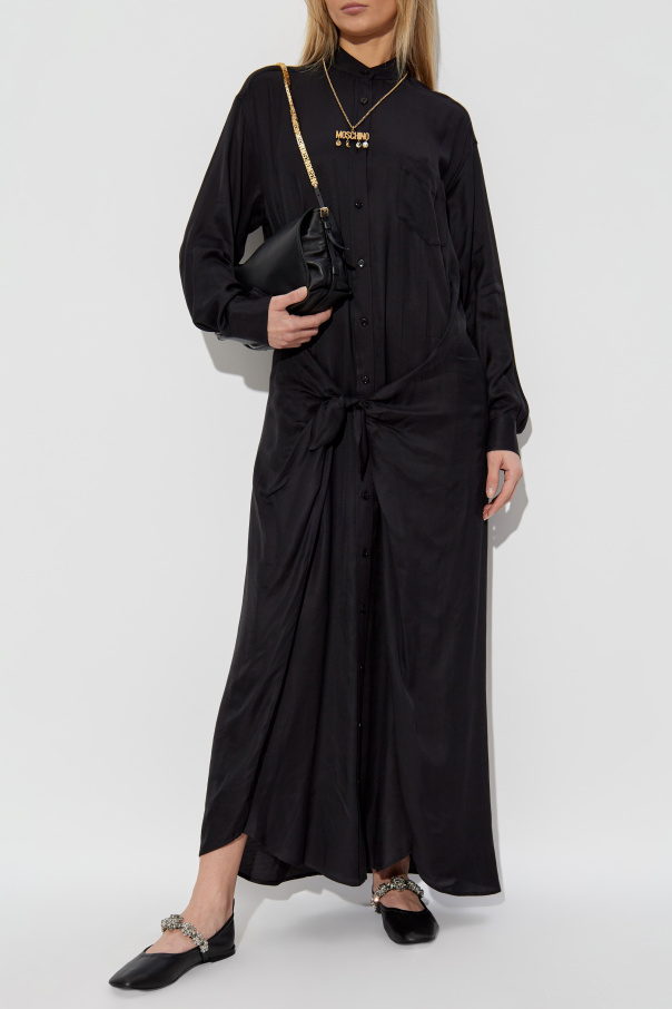 Moschino Vestido con lazo en la cintura