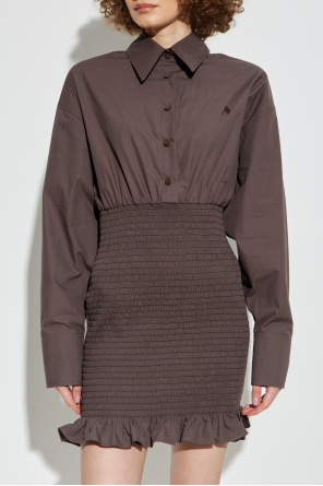 The Attico Corset Dress with Ruching